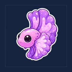Pink Betta Fish