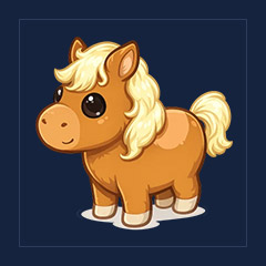Shetland Pony Light Brown