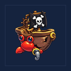 Pirate Hermit Crab