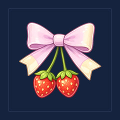Strawberry Shortcake Bow
