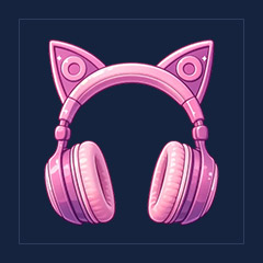 Pink Cat Ear Headphones