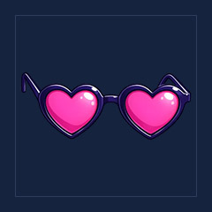 Pink Heart Glasses