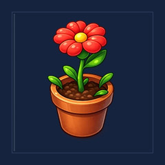 Growing Flower Hat