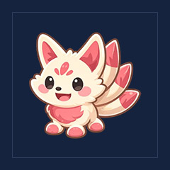 Kitsune Sticker