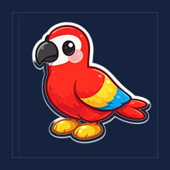 Parrot Sticker