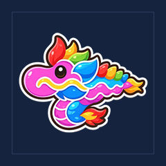 Rainbow Dragon Kite