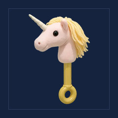 Golden Maned Unicorn Rattle
