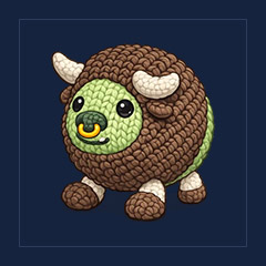 Zombie Buffalo Plush