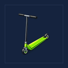 Neon Green Scooter