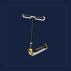 Neon White Scooter