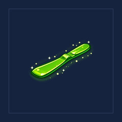 Green Neon Snowboard