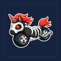 Halloween Black Ponycycle