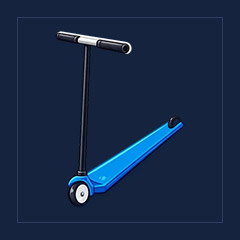 Blue Scooter