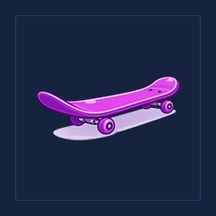 Pink Skateboard