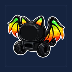 Bat Face Roller Skates