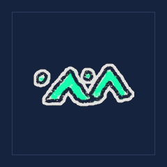 Cyan Decorative Border