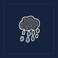 Grey Raining Cloud