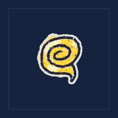 Left Gold Swirl Fleuron
