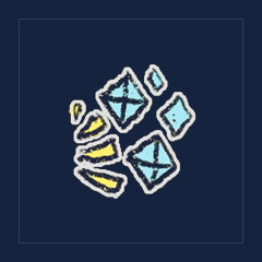 Right Shining Diamond Fleuron