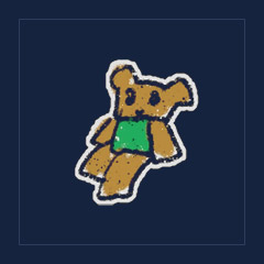 Sitting Green Shirt Bear