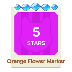 Orange Flower Marker