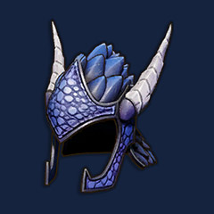 Blue Dragonhide Coif