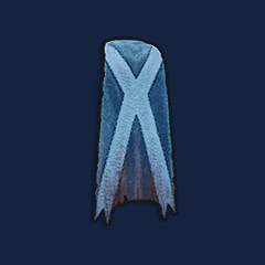 Chewed Blue Cloth