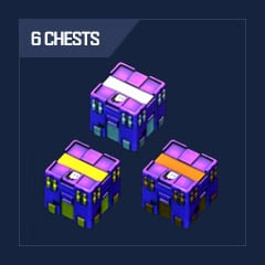 6 Chests | 2 Legendary + 2 Rare + 2 Common