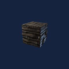 Tarred Wood Block (100)