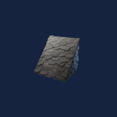Stone Shingle Roof Block (100)