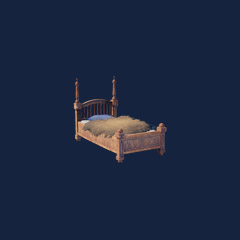 Ornate Wooden Bed