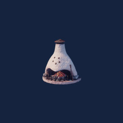 Clay Fireplace