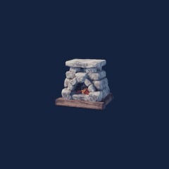 Stone Fireplace