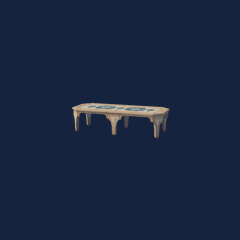 Palm Wood Banquet Table