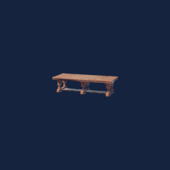 Polished Wooden Banquet Table