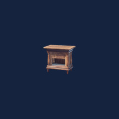 Polished Wooden Bedside Table