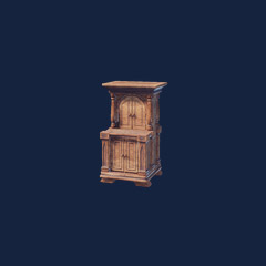 Large Polished Wooden Cupboard