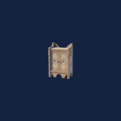 Small Palm Wood Cupboard