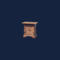 Small Polished Wooden Cupboard
