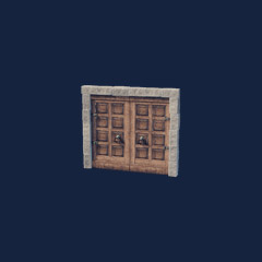 Polished Wooden Double Door