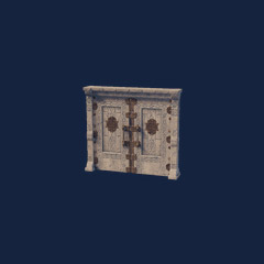 Stone Double Door