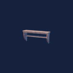 Carved Wooden Shelf