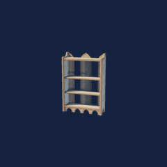 Large Palm Wood Cabinet