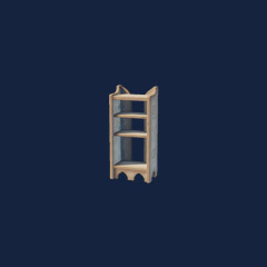 Small Palm Wood Cabinet