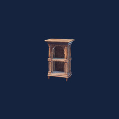 Small Polished Wooden Cabinet