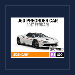 2017 Ferrari J50 Preorder Car