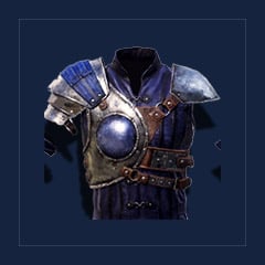 Fur Lined Steel Shoulderpad IMercenaries