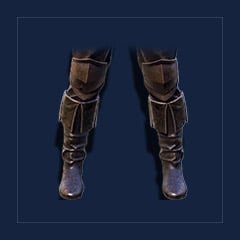Leather Kneepads and Boots IOld Camp Guard