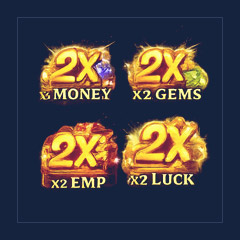 Best Value | 2XMoney + 2X Gems + x2 EXP + X2 Luck