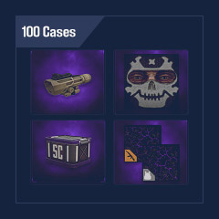 100 Cases + Laser + Handle + 3K Exchange Coins + Keychains + Awards